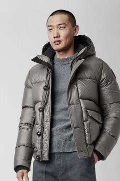 Chamarras Canada Goose Hombre Mexico - Ventoux Abrigos Black Label Grises WV9178056